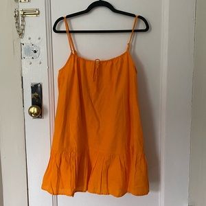 UO BABY DOLL LINEN DRESS